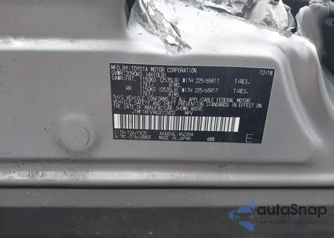 2019 Toyota Rav4 Le from USA, damaged, VIN JTMF1RFV9KD012402